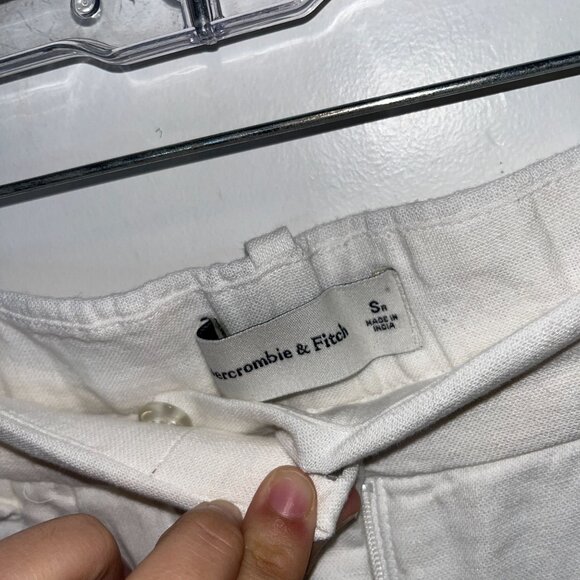 Abercrombie & Fitch Womens White Linen Pants Size S - Picture 5 of 10